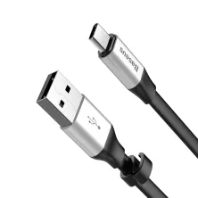 Кабель Baseus Nimble Portable Cable USB to Type-C 3A 0.23m Сріблястий