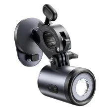 Тримач з ліхтариком телефону на велосипед Baseus PrimeTrip Series Dual-Color Bike Light 2-in-1 Set Чорний