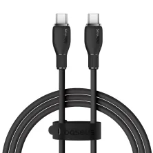 Кабель Baseus Pudding Series Fast Charging Data Cable Type-C to Type-C 100W 20V 5A 1.2m Чорний