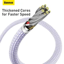 Кабель Baseus Dynamic 2 Series Fast Charging Data Cable Type-C to Lightning PD 20W 1m Фіолетовий