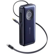 УМБ Baseus EnerCore CR11 with Retractable Cable 20000mAh 100W и Type-C выдвижным кабелем 100W Черный