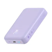 УМБ Baseus Magnetic Mini Wireless Fast Charge 2in1 10000mAh 20W 2.4A QC3.0+PD3.0 с Беспроводной зарядкой Qi 15W Фиолетовый