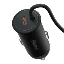 Бездротовий автомобільний зарядний пристрій Baseus CW01 Magnetic Wireless Charging Car Mount Claw 40W з функцією MagSafe і Qi 15W+Type-C 25W Чорний