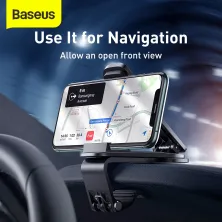 Автодержатель для телефона Baseus Big Mouth Pro Car на приборную панель Черный