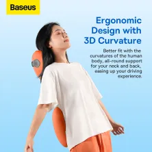 Подушка для спини Baseus ComfortRide Series Car Lumbar Помаранчевий