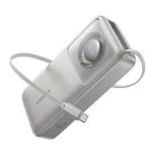 УМБ Baseus Free2Pull with Retractable Cable 20000mAh 65W с технологией QC3.0+PD3.0 и Type-C кабелем 60W Серый