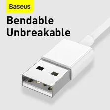 Кабель Baseus Superior Series 3-in-1 Fast Charging Data Cable USB to Lightning+Type-C+MicroUSB 3.5А 0.5m Білий