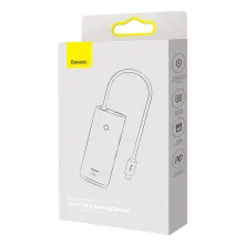 USB-хаб Baseus 5in1 Lite Series 5-Port Type-C HUB Adapter Type-C to USB3.0*3, Type-C(PD)*1, 4KHDMI Чорний