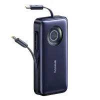 УМБ Baseus EnerCore CR11 with Retractable Cable 20000mAh 100W и Type-C выдвижным кабелем 100W Черный