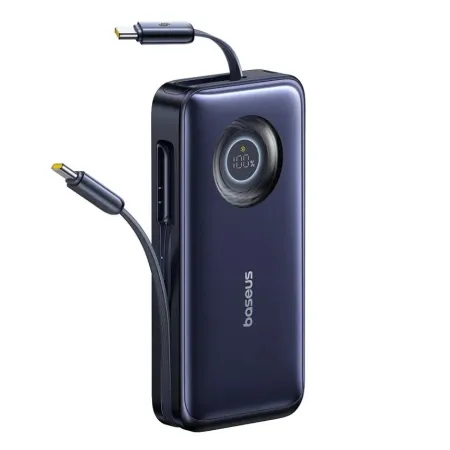 УМБ Baseus EnerCore CR11 with Retractable Cable 20000mAh 100W и Type-C выдвижным кабелем 100W Черный