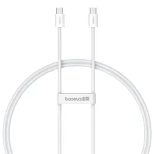 Кабель Baseus Superior 2 Series Fast Charging Data Cable Type-C to Type-C 100W 20V 5A 1m Білий