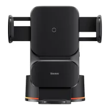 Беспроводное автомобильное зарядное устройство Baseus Wisdom Auto Alignment Car Mount Wireless Charger Suction Base с технологией Qi 15W Черный