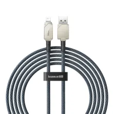 Кабель Baseus Unbreakable Series Fast Charging Data Cable USB to Lightning 2.4A 2m Сірий