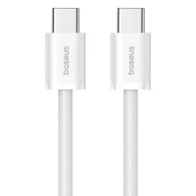 Кабель Baseus Superior 2 Series Fast Charging Data Cable Type-C to Type-C 100W 20V 5A 1m Білий