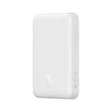 УМБ Baseus Magnetic Mini Wireless Fast Charge 2in1 10000mAh 20W 2.4A QC3.0+PD3.0 с Беспроводной зарядкой Qi 15W Белый
