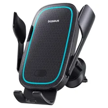 Бездротовий автомобільний зарядний пристрій Baseus Milky Way Pro Wireless Charging Electric Car Mount з технологією Qi 15W Чорний