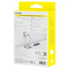 Кабель Baseus Display 2 Series Fast Charging Data Cable USB to Type-C 100W 20V 5A 2m Чорний