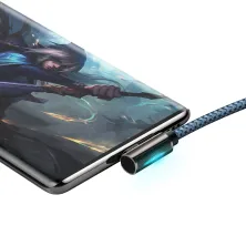 Кабель Baseus Legend Series Fast Charging Data Cable USB to Type-C 66W 11V 6A 1m Синій