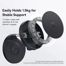 Тримач для телефона Baseus MagPro Magnetic Foldable Чорний