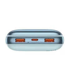 УМБ Baseus Bipow Pro Digital Display 20000mAh 22.5W 5A з технологією QC3.0+PD3.0 2USB+Type-C + Кабель USB to Type-C Блакитний