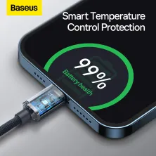 Кабель Baseus Crystal Shine Series Fast Charging Data Cable Type-C to Lightning PD 20W 1.2m Чорний