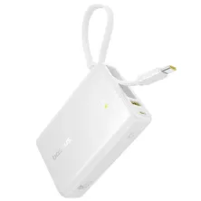 УМБ Baseus PicoGo Digital Display 10000mAh 45W 3A с технологией QC3.0+PD3.0 и Type-C кабелем 45W Белый
