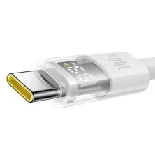 Кабель Baseus Display 2 Series Fast Charging Data Cable Type-C to Type-C 100W 20V 5A 2m Білий