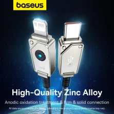 Кабель Baseus Unbreakable Series Fast Charging Data Cable Type-C to Lightning PD 20W 2m Сірий