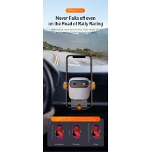 Автодержатель для телефона Baseus Cube Gravity Vehicle в воздуховод Серебристый