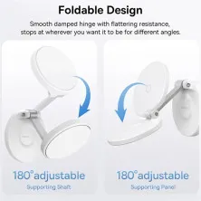 Держатель для телефона Baseus MagPro Magnetic Foldable Белый