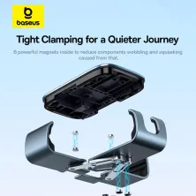 Автотримач для телефона Baseus Metal Age3 Gravity Air Outlet Version в повітропровід Сірий