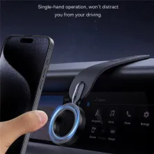 Автотримач для телефону магнітний Baseus C02 Go Series Magnetic  Car Phone Mount на торпедо Чорний