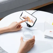 Бездротовий зарядний пристрій Baseus Simple Magnetic Stand з функцією MagSafe і Qi 15W Чорний