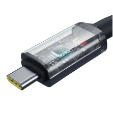 Кабель Baseus Crystal Shine USB3.2 Full Featured Fast Charging Data Cable Type-C to Type-C 100W 4K@60Hz 20Gbps 1.5m Чорний