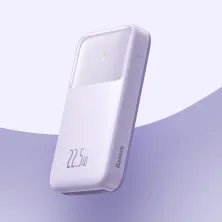 УМБ Baseus Comet Digital Display Fast Charge 10000mAh 22.5W 3A з технологією QC3.0+PD3.0 и iP 20W+Type-C 22.5W кабелем Фіолетовий