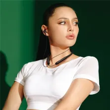 Бездротові Bluetooth 5.3 навушники Baseus Bowie P1x Neckband спортивні Чорний