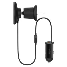 Бездротовий автомобільний зарядний пристрій Baseus CW01 Magnetic Wireless Charging Car Mount Claw 40W з функцією MagSafe і Qi 15W+Type-C 25W Чорний