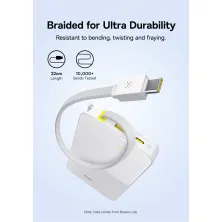 УМБ Baseus EnerFill FC51 Bipow2 Pro 10000mAh 22.5W 2.4A з технологією QC3.0+PD3.0 та Type-C кабелем 22.5W Білий