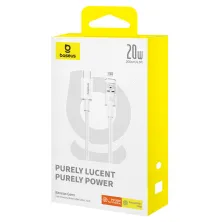 Кабель Baseus Gem Series Fast Charging Data Cable Type-C to Lightning PD 20W 2m Білий