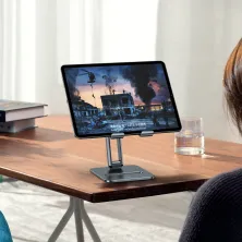 Подставка для планшета настольная Baseus Desktop Biaxial Foldable Metal Stand for Tablets Серый