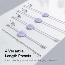 Кабель Baseus Free2Pull Mini Charging Data Cable Type-C to Type-C 60W 1m Фіолетовий