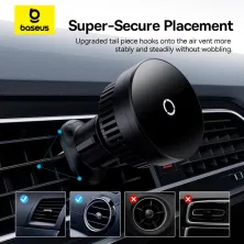 Бездротовий автомобільний зарядний пристрій Baseus MagPro Magnetic Wireless Charging Car Mount Air Vent Version з технологією Qi 15W Чорний