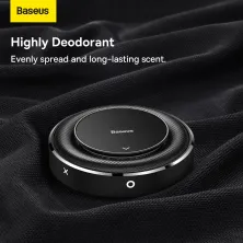 Ароматизатор в машину Baseus Metal Fabric Aroma Holder и 4 арома-картриджа Черный