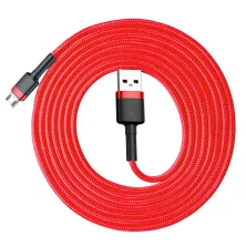 Кабель Baseus Cafule Cable USB to Micro USB 1.5A 2m Красный