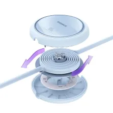 Кабель Baseus Free2Draw Mini Retractable Charging Data Cable Type-C to Type-C 100W 20V 5A 1m Блакитний