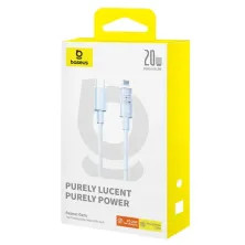 Кабель Baseus Gem Series Fast Charging Data Cable Type-C to Lightning PD 20W 2m Блакитний