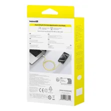 Кабель Baseus Discolor Series Fast Charging Data Cable Type-C to Type-C 100W 20V 5A 1m Жовтий