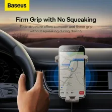 Бездротовий автомобільний зарядний пристрій Baseus Stable Gravitational Wireless Charging Car Mount Pro з технологією Qi 15W Білий