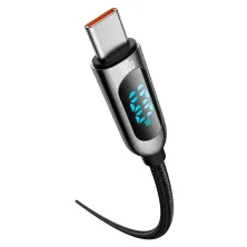 Кабель Baseus Display Series Fast Charging Data Cable Type-C to Type-C 100W 20V 5A 2m Чорний