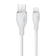 Кабель Baseus Pudding Series Fast Charging Data Cable USB to Lightning 2.4A 2m Белый